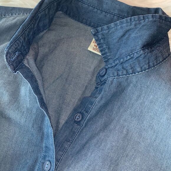 FADED GLORY DEMIN SHIRT SIZE MEDIUM - Picture 9 of 10